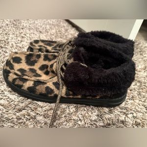 Hey Dude Women's Britt Leo Nut Leopard Print Casual Shoe